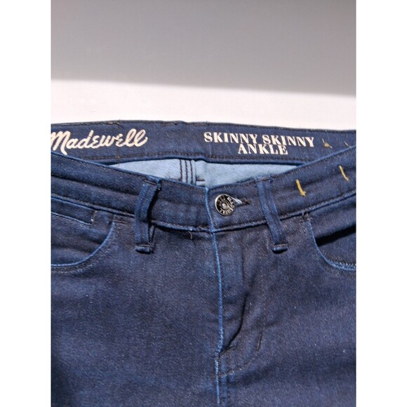 Madewell Jeans Womens 27 Mid Rise Skinny Skinny Ankle Dark Wash Denim - Picture 7 of 12